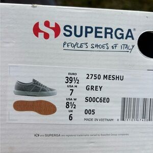 Superga Grey 2750 Mesh Sneakers